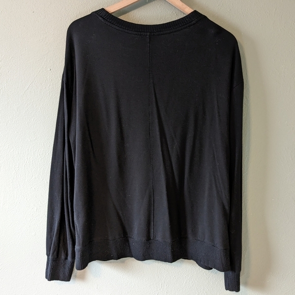 Splendid Black Viscose Lightweight Pullover Size XL - Picture 5 of 8